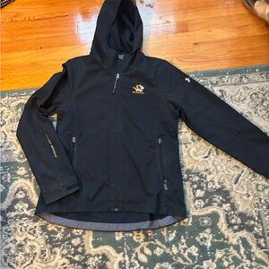 Mizzou Black Hooded Jacket with Logo